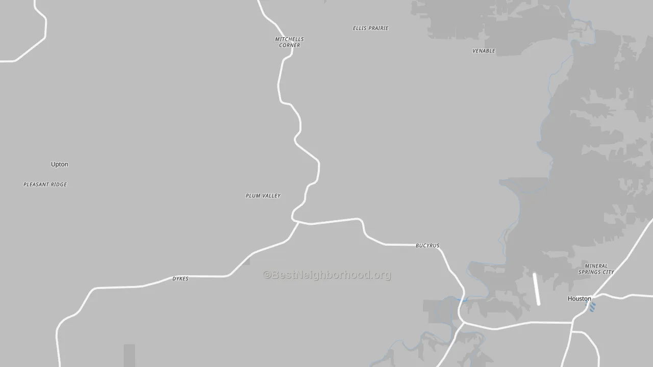 Transit Grade map of Bucyrus, MO