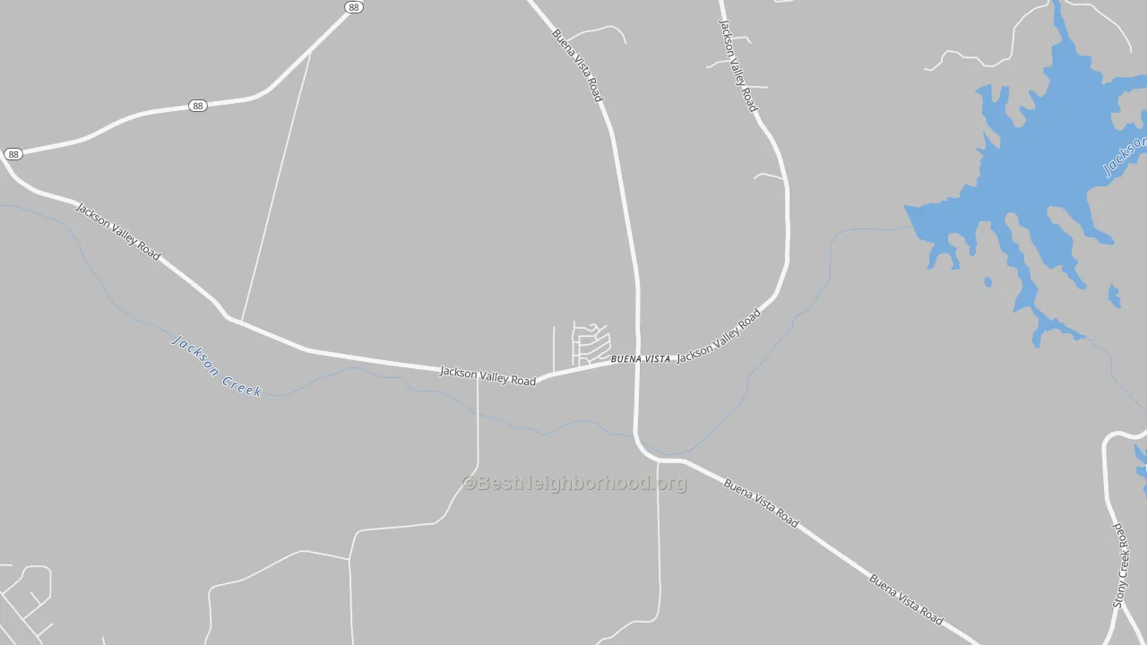 Transit Grade map of Buena Vista, CA