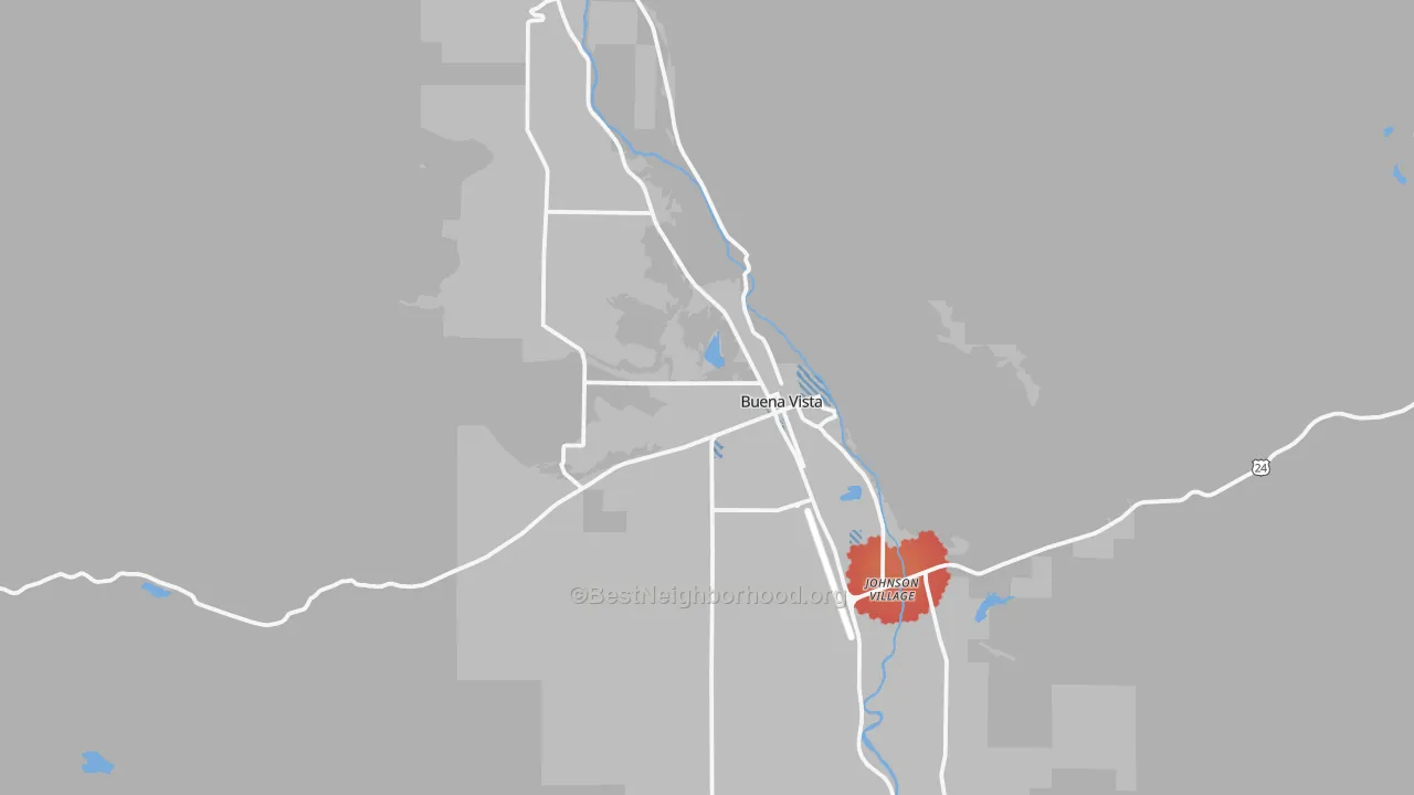 Transit Grade map of Buena Vista, CO