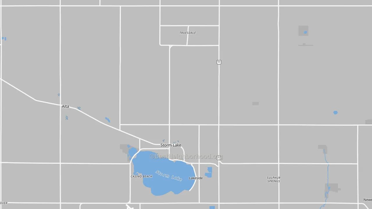 Transit Grade map of Buena Vista County, IA