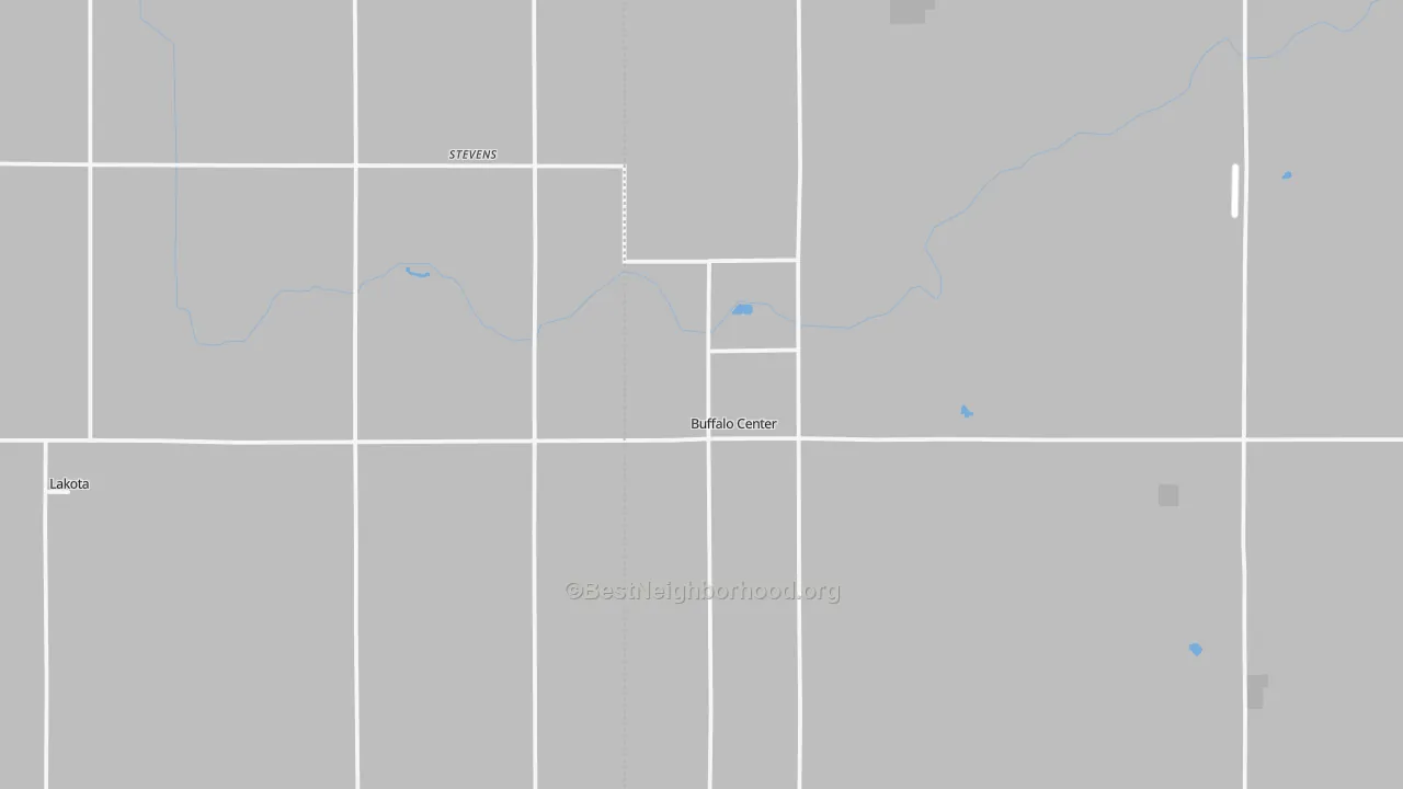 Transit Grade map of Buffalo Center, IA