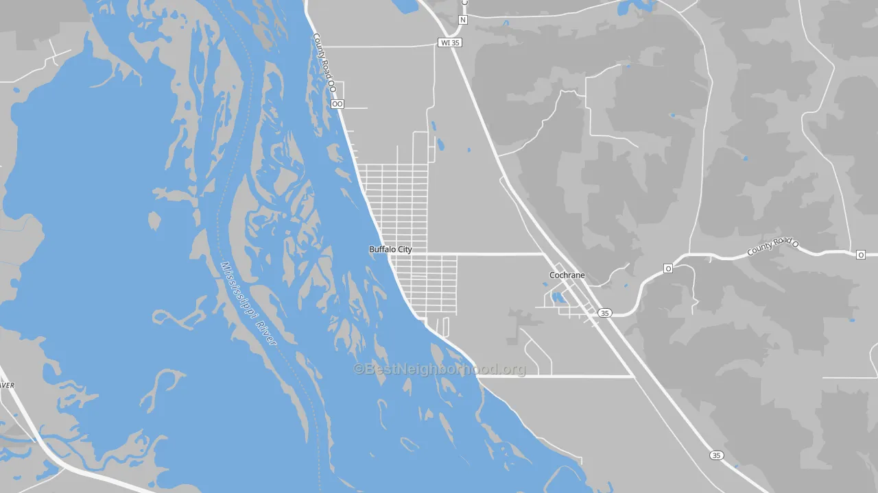 Transit Grade map of Buffalo City, WI