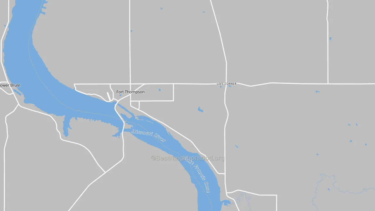 Transit Grade map of Buffalo County, SD