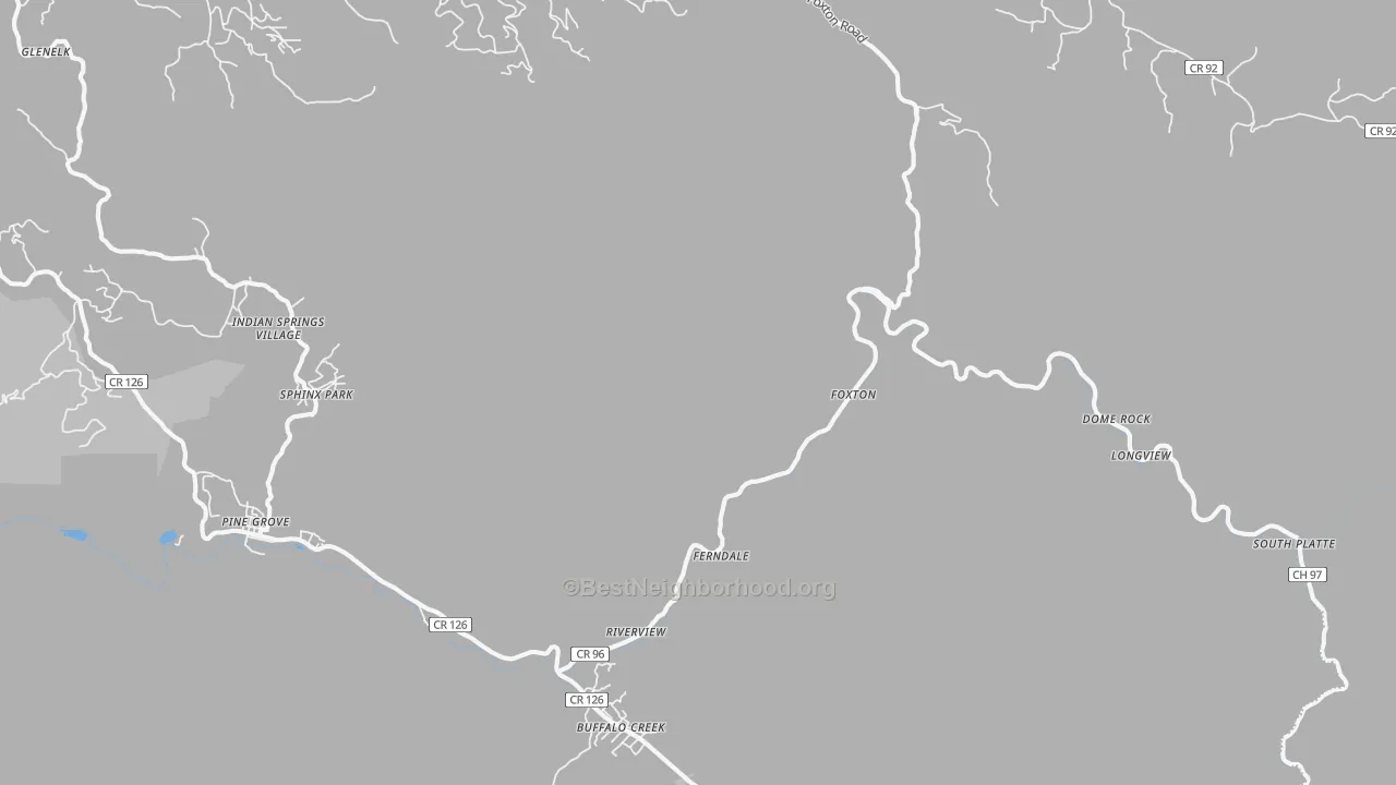 Transit Grade map of Buffalo Creek, CO