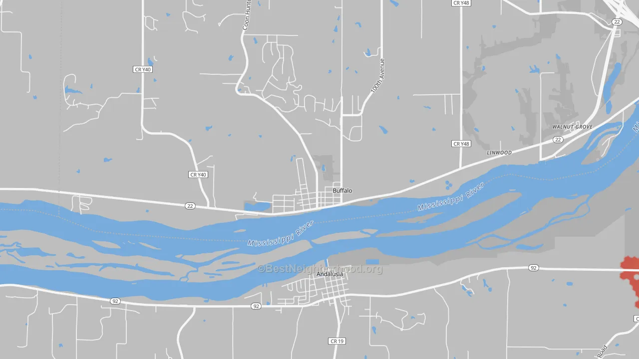 Transit Grade map of Buffalo, IA