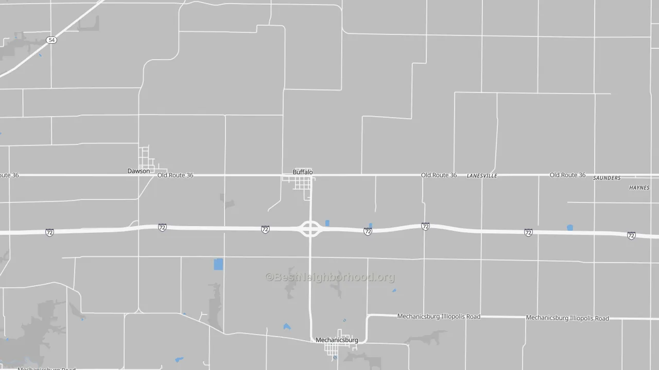 Transit Grade map of Buffalo, IL