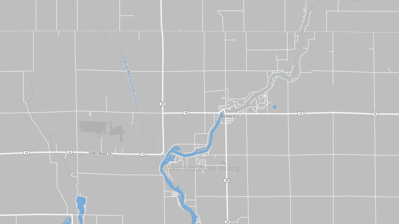 Transit Grade map of Buffalo, IN