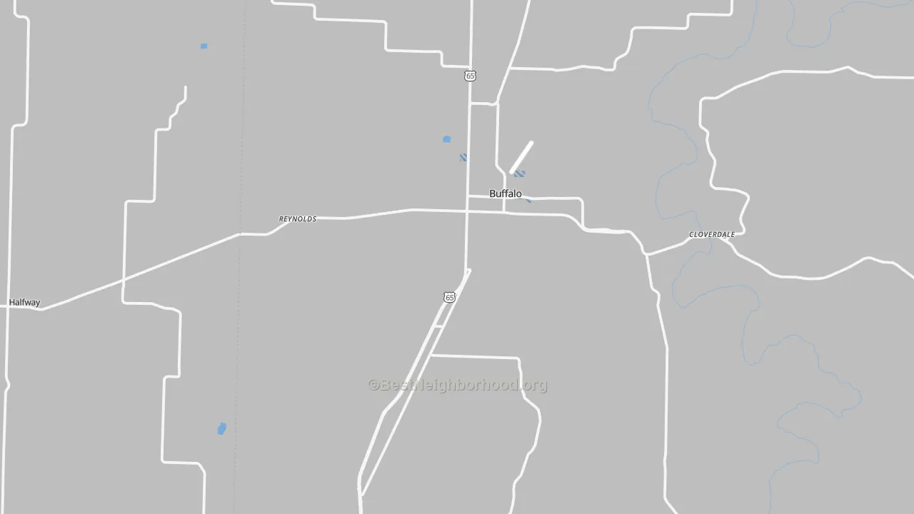 Transit Grade map of Buffalo, MO