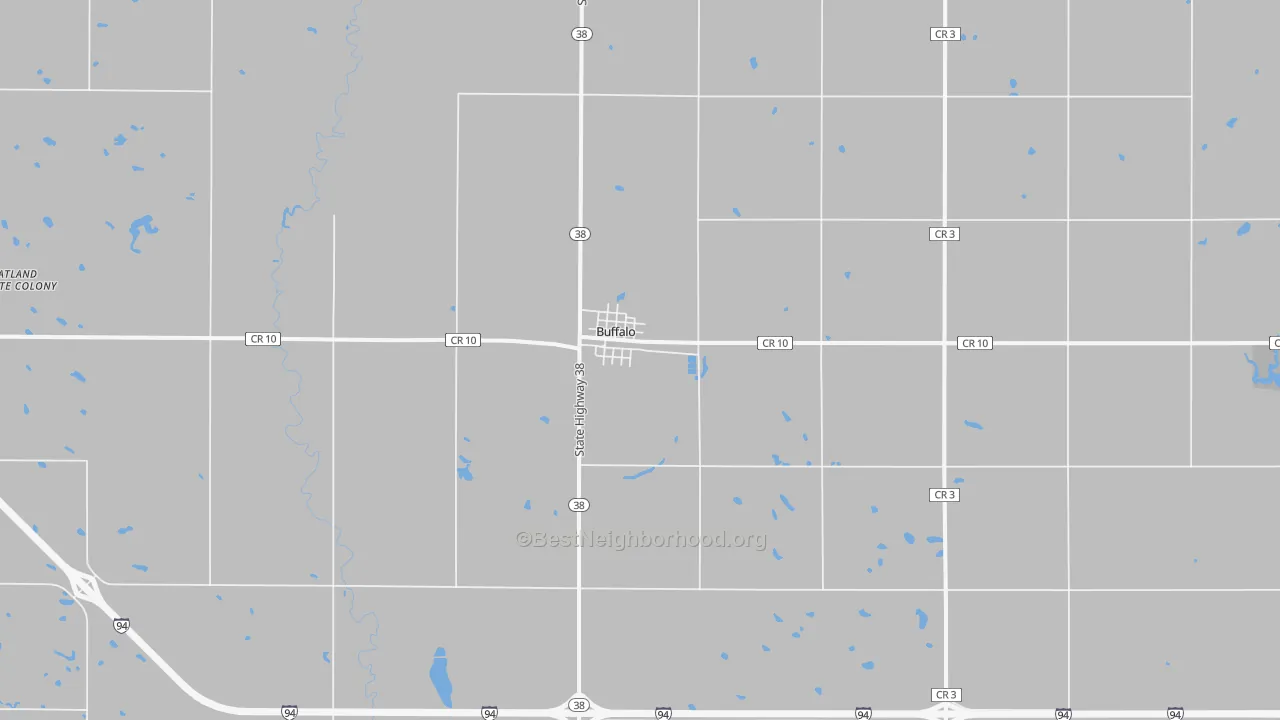 Transit Grade map of Buffalo, ND