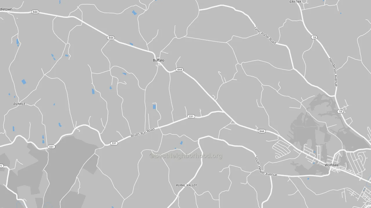Transit Grade map of Buffalo, PA