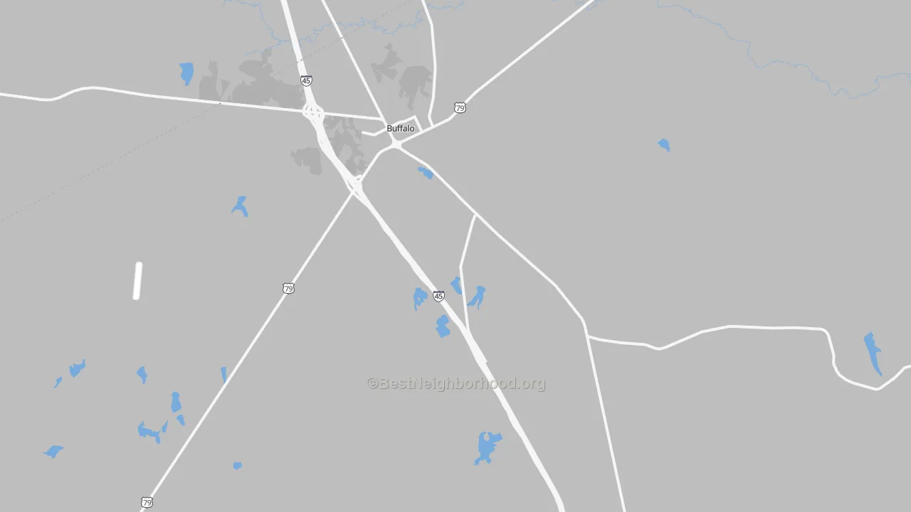 Transit Grade map of Buffalo, TX