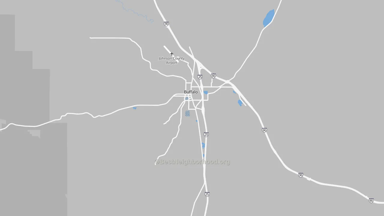 Transit Grade map of Buffalo, WY