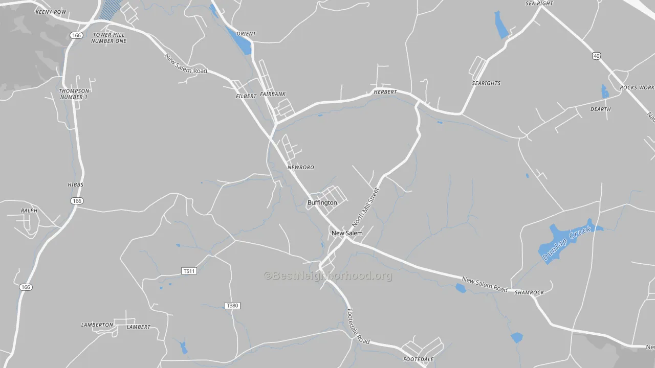 Transit Grade map of Buffington, PA