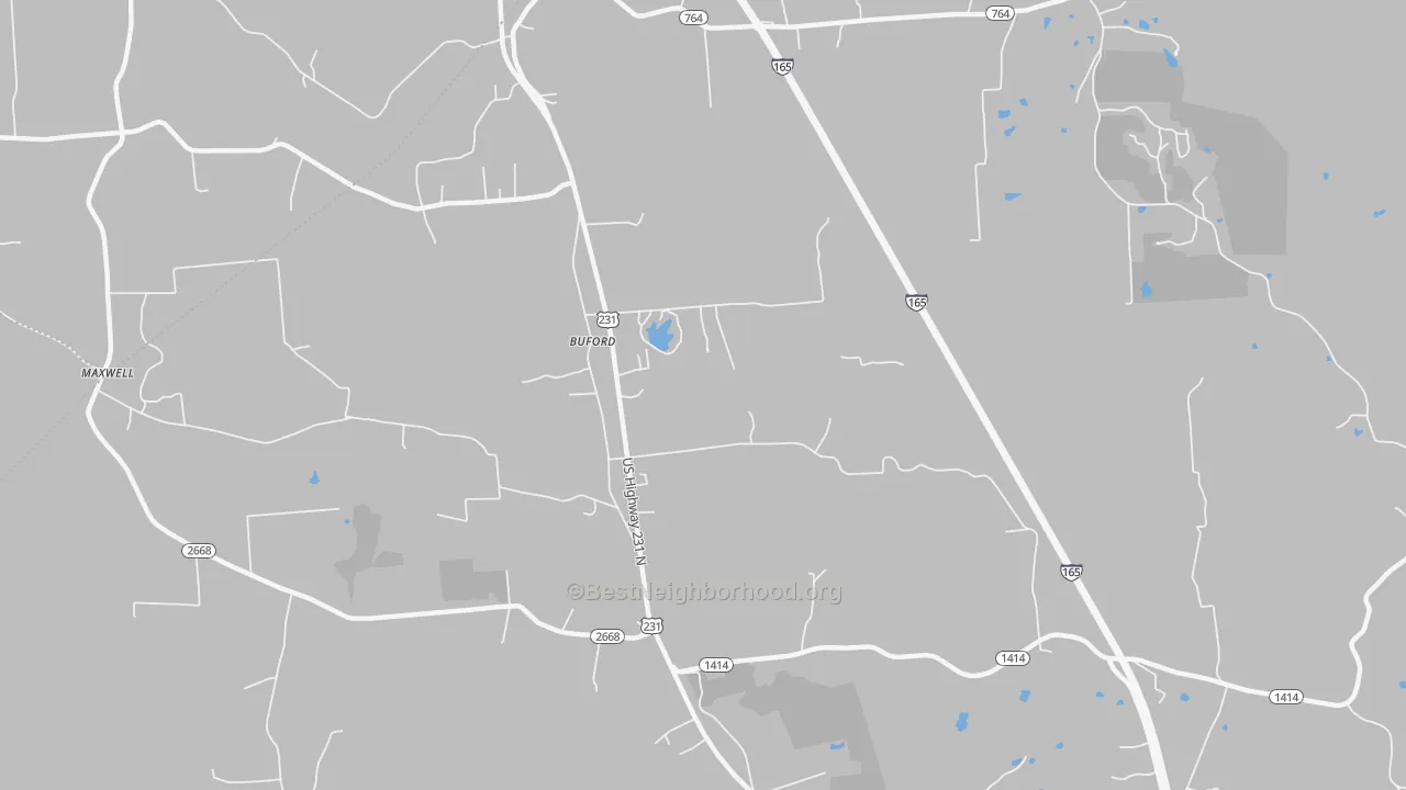 Transit Grade map of Buford, KY