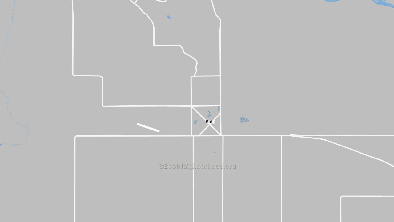 Transit Grade map of Buhl, ID
