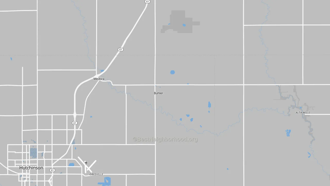 Transit Grade map of Buhler, KS