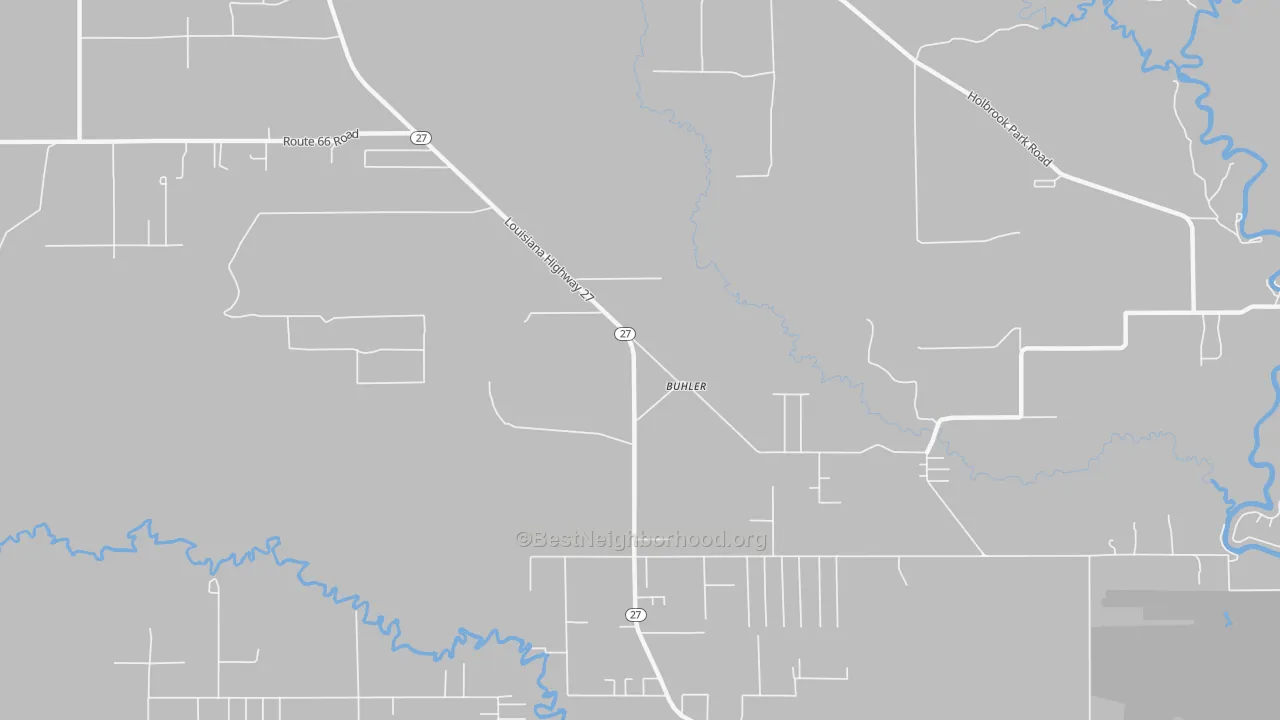 Transit Grade map of Buhler, LA