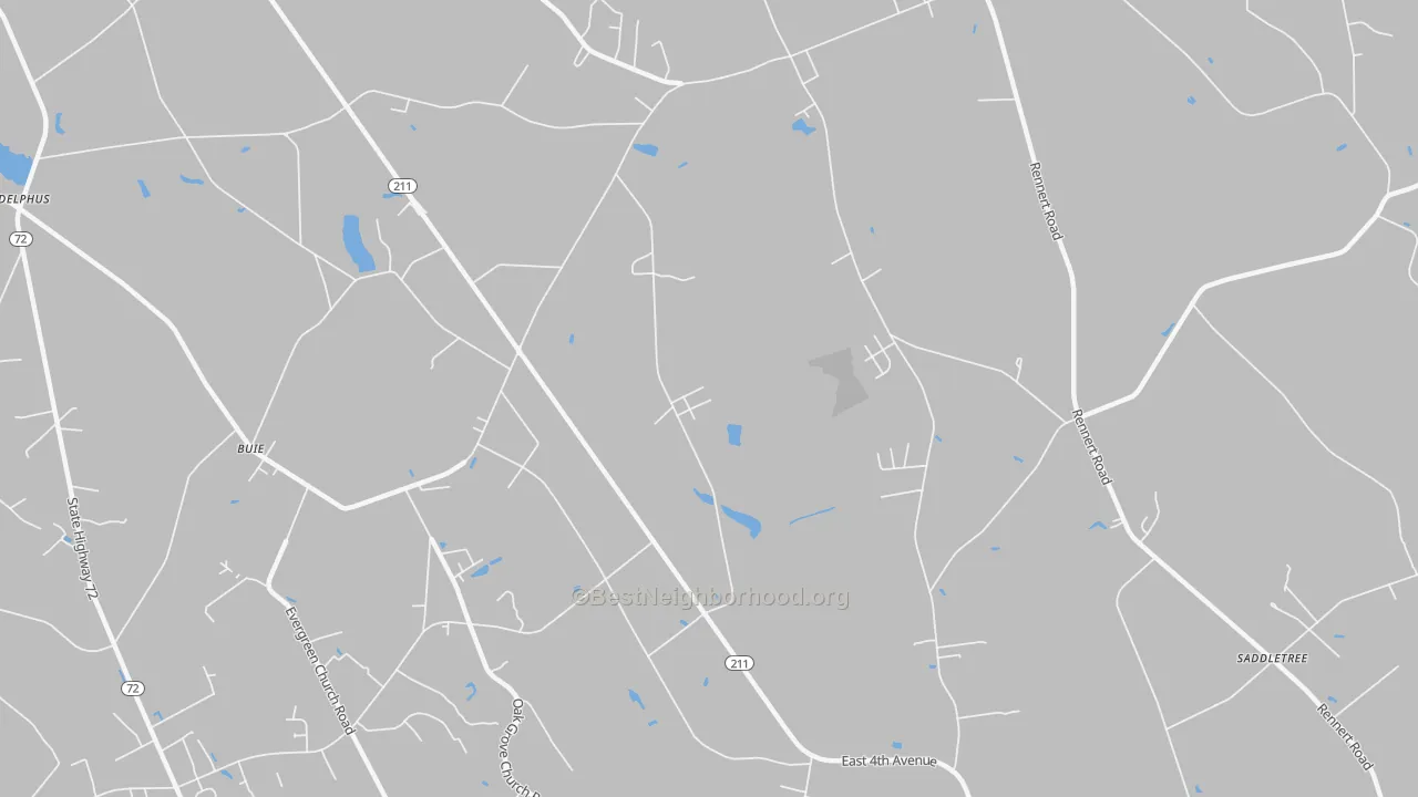 Transit Grade map of Buie, NC