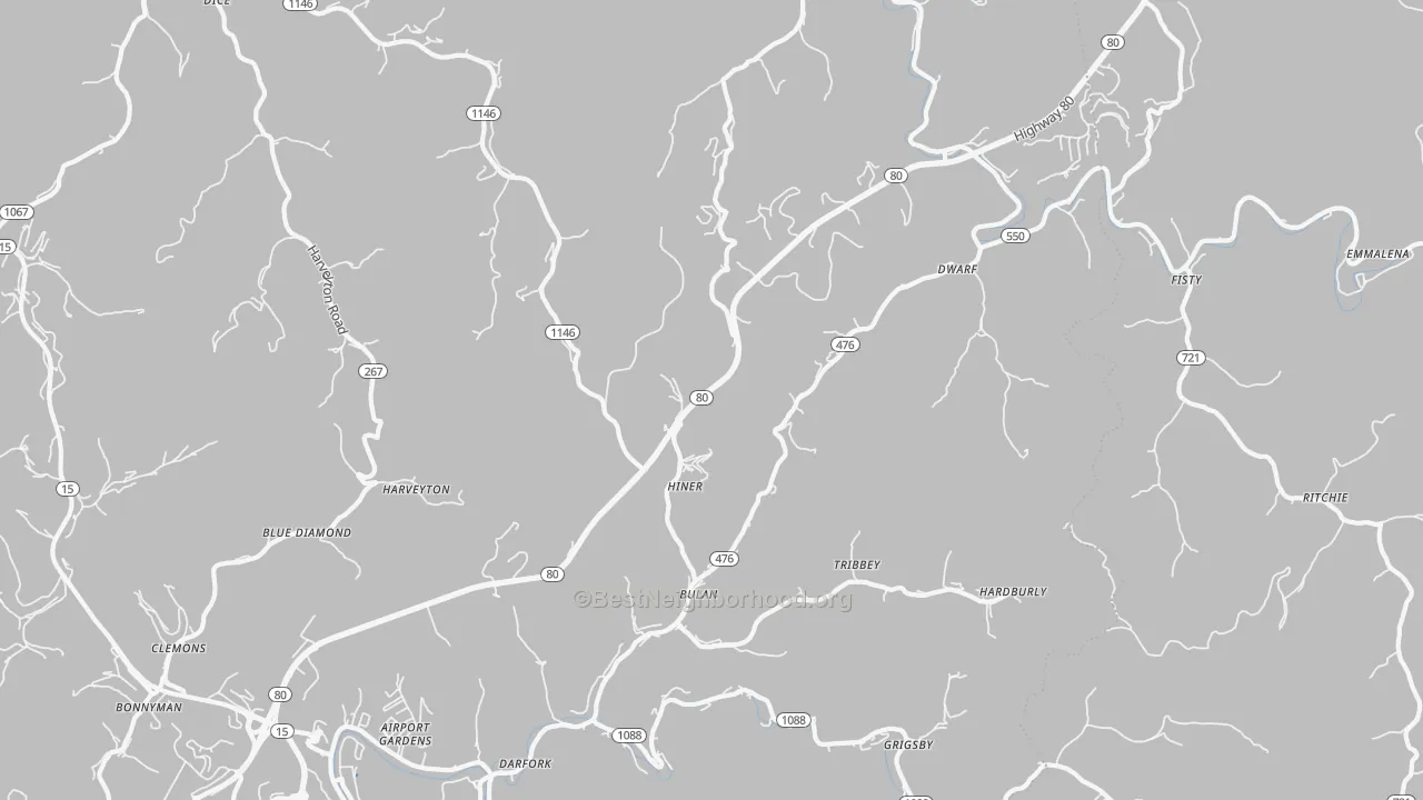 Transit Grade map of Bulan, KY