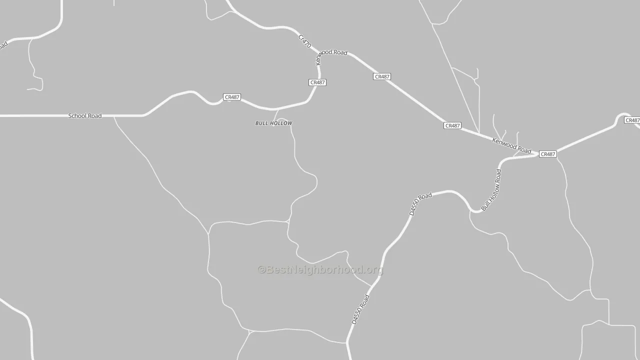 Transit Grade map of Bull Hollow, OK
