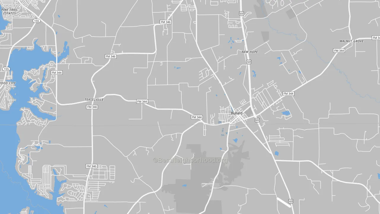 Transit Grade map of Bullard, TX
