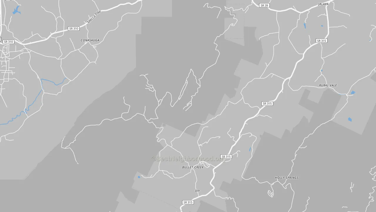 Transit Grade map of Bullet Creek, TN