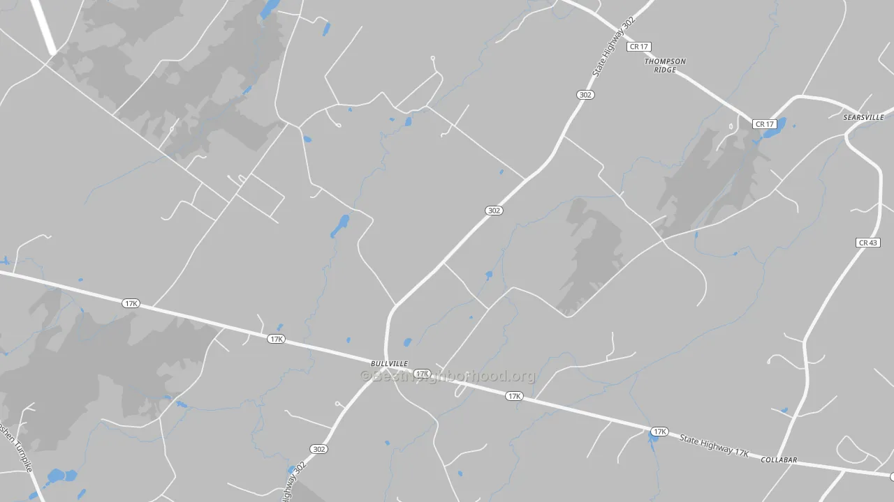 Transit Grade map of Bullville, NY