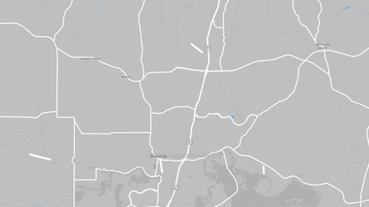 Transit Grade map of Bulverde, TX