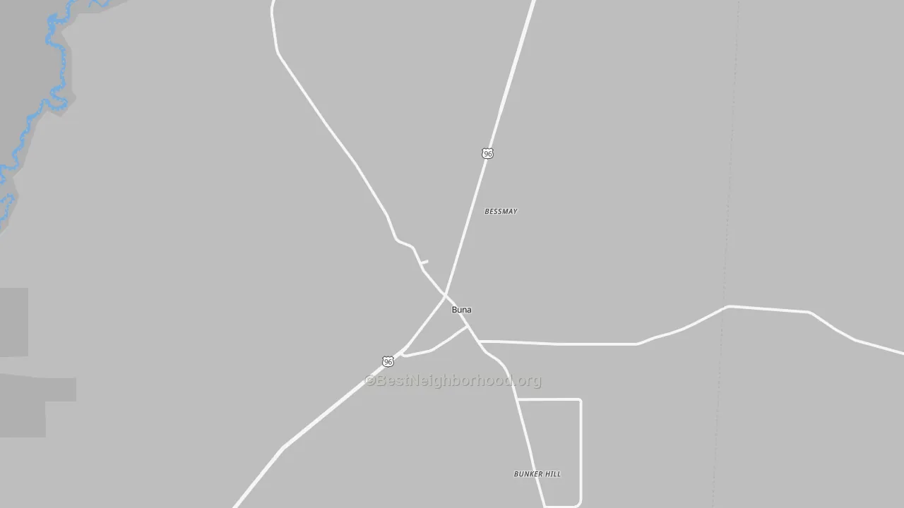 Transit Grade map of Buna, TX