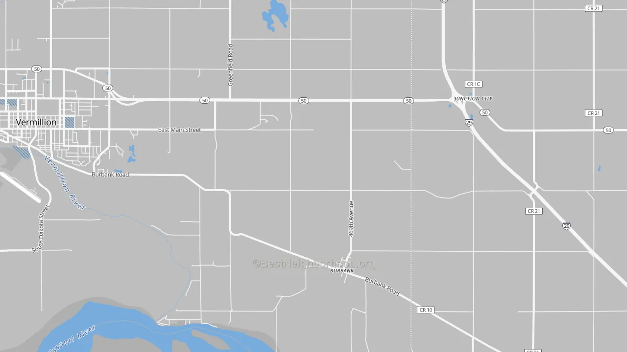 Transit Grade map of Burbank, SD