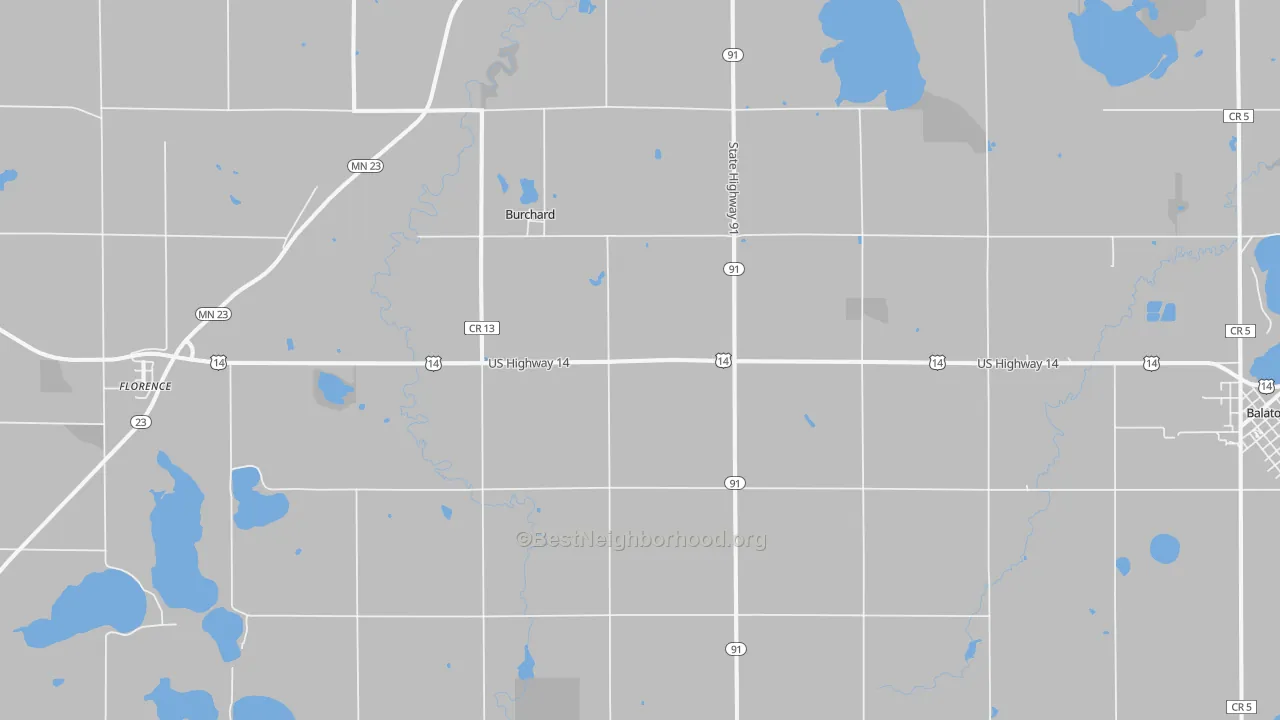 Transit Grade map of Burchard, MN