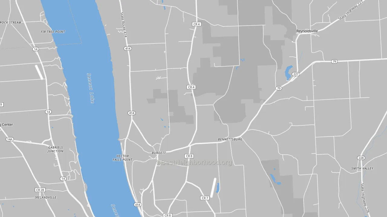 Transit Grade map of Burdett, NY
