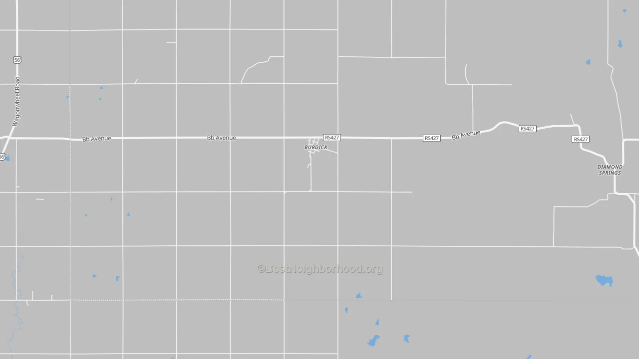 Transit Grade map of Burdick, KS