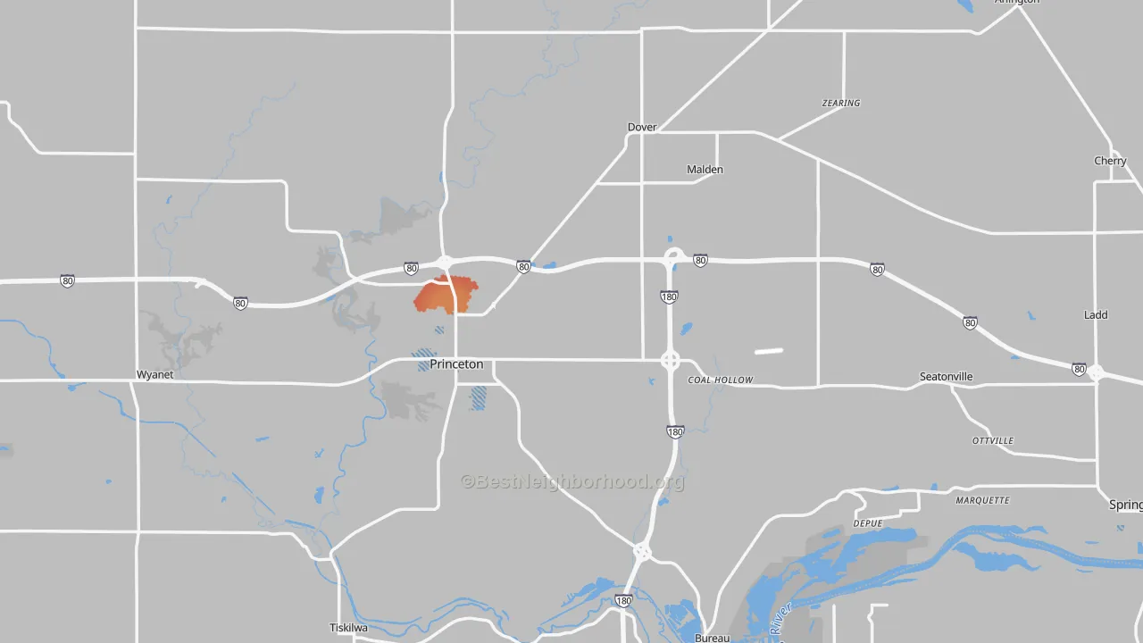 Transit Grade map of Bureau County, IL