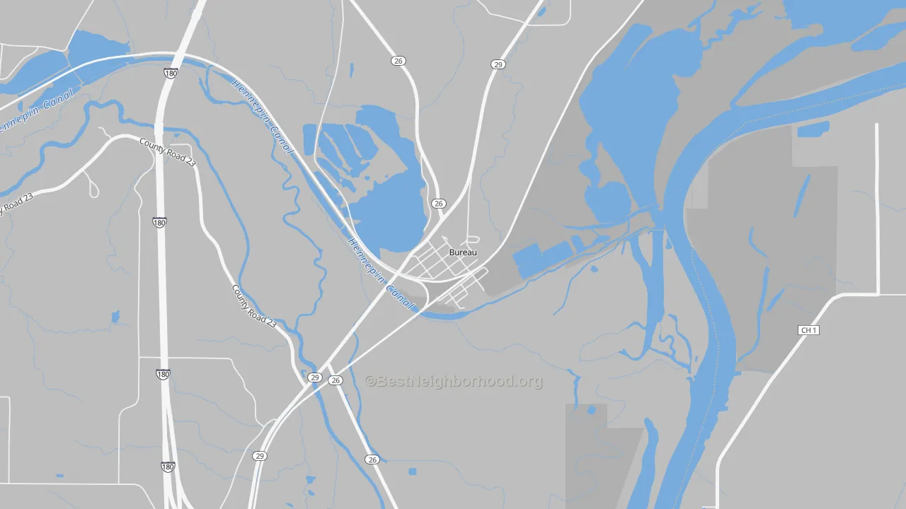 Transit Grade map of Bureau Junction, IL