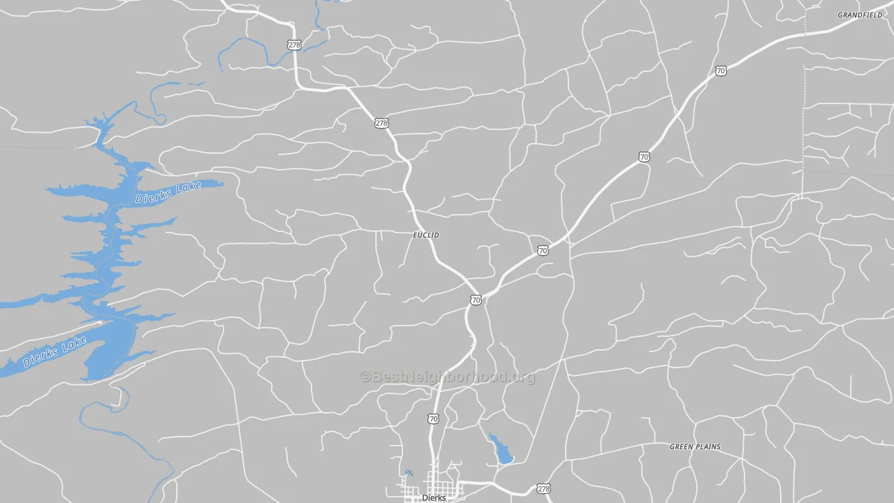 Transit Grade map of Burg, AR