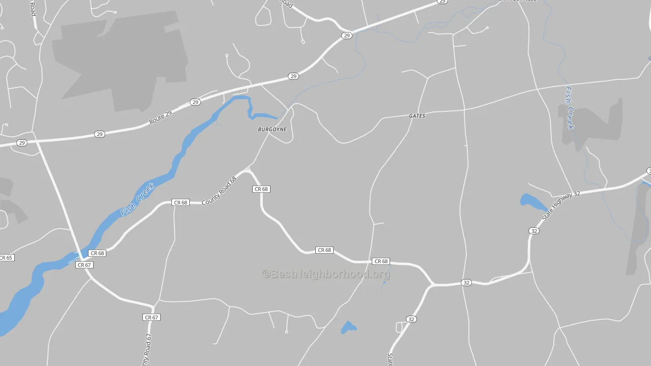 Transit Grade map of Burgoyne, NY