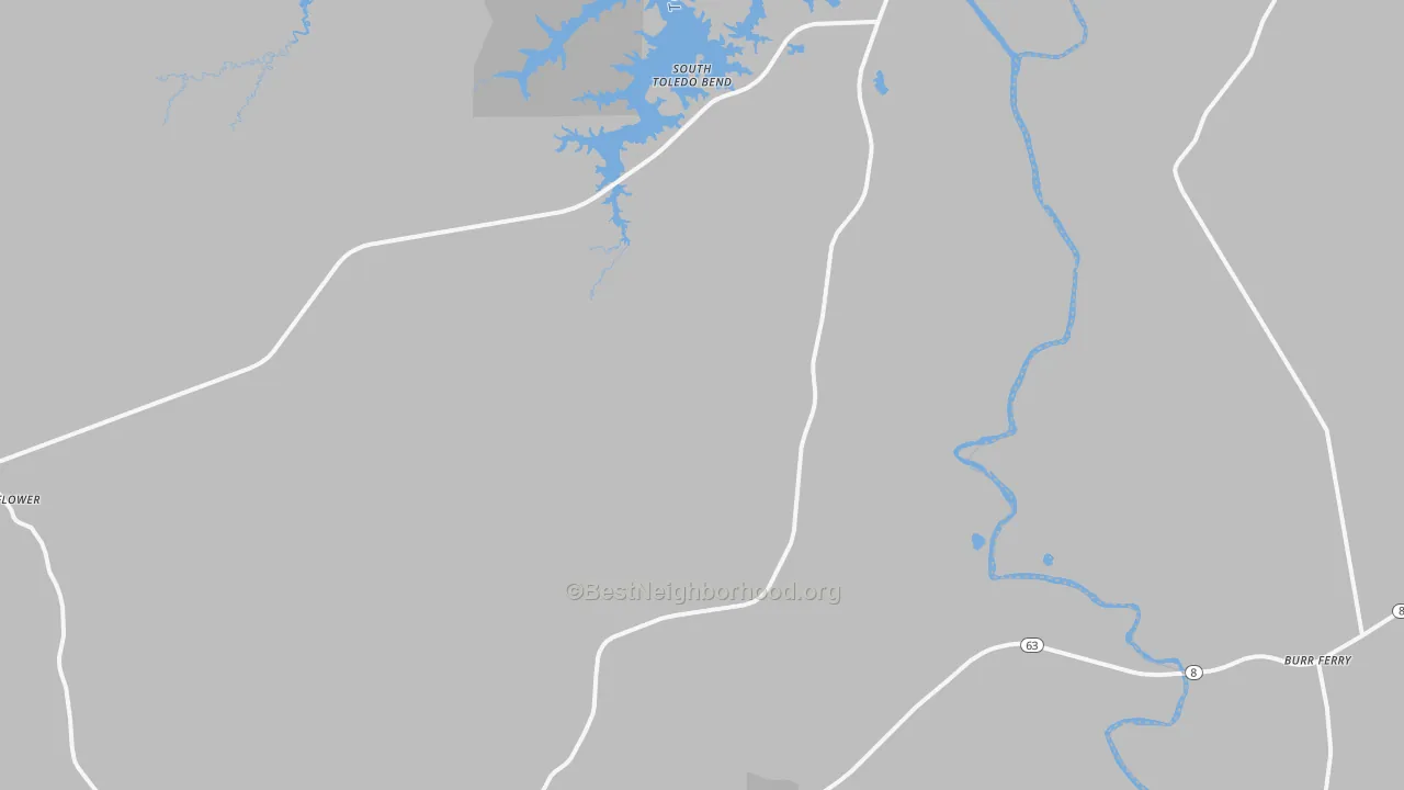 Transit Grade map of Burkeville, TX
