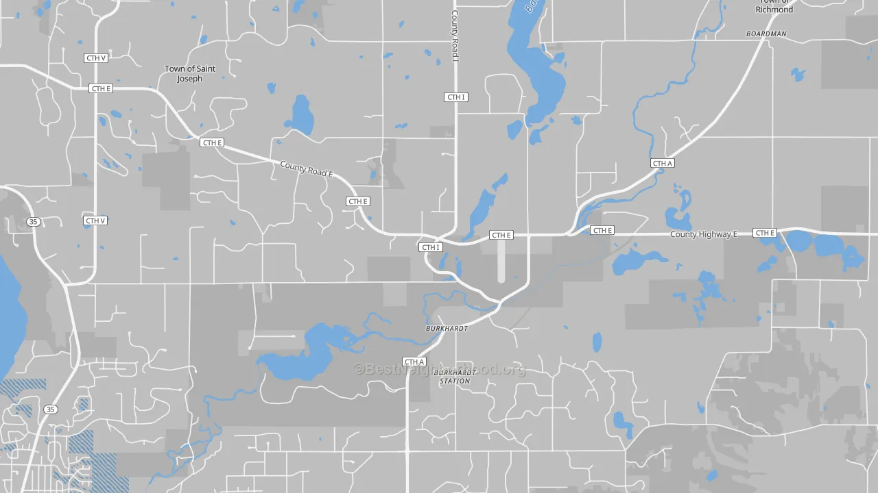 Transit Grade map of Burkhardt, WI