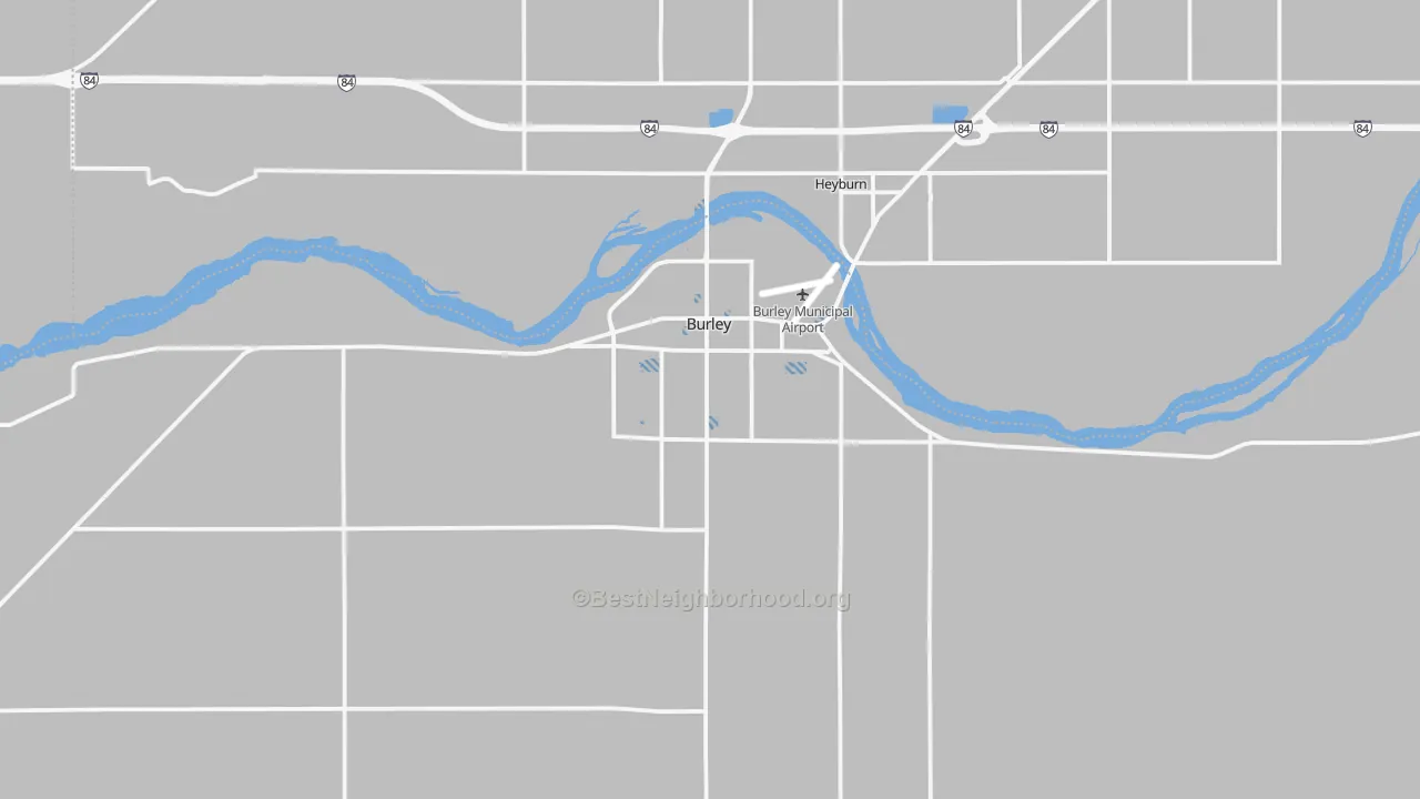 Transit Grade map of Burley, ID