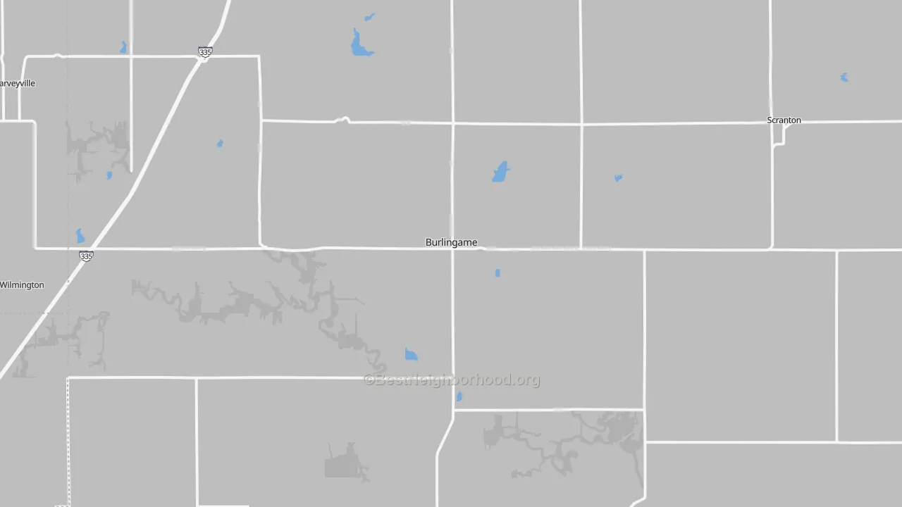 Transit Grade map of Burlingame, KS