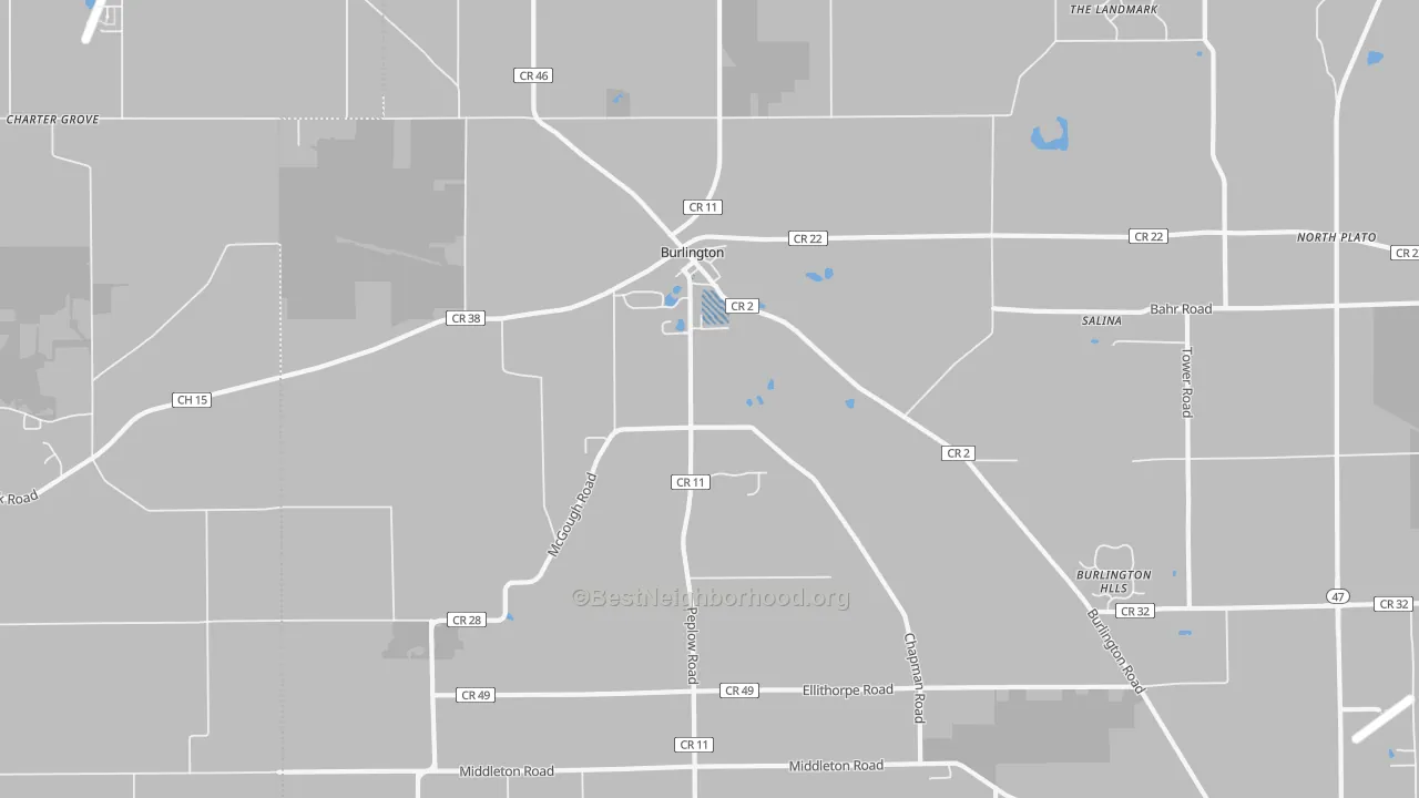 Transit Grade map of Burlington, IL