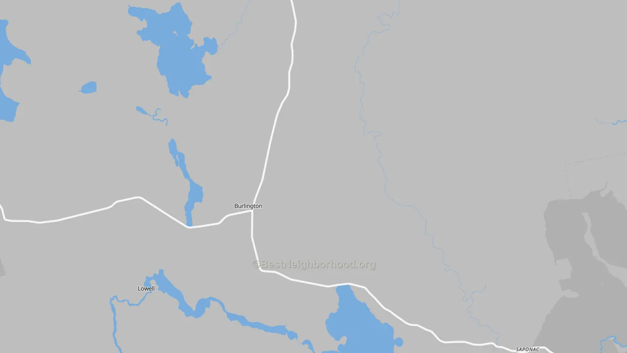 Transit Grade map of Burlington, ME
