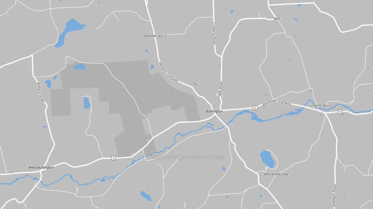 Transit Grade map of Burlington, PA