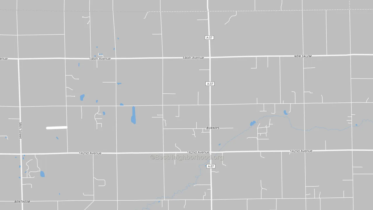 Transit Grade map of Burnips, MI