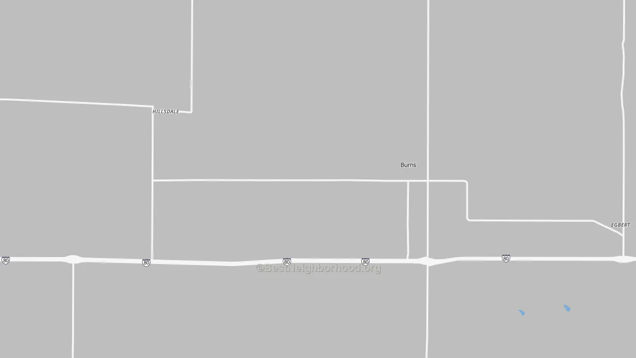 Transit Grade map of Burns, WY