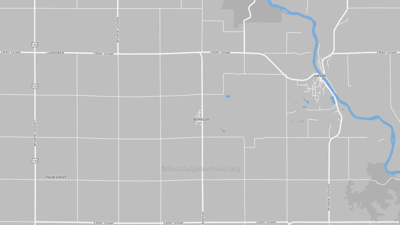 Transit Grade map of Burnside, IA