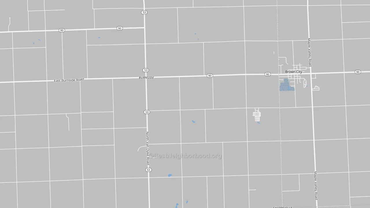Transit Grade map of Burnside, MI