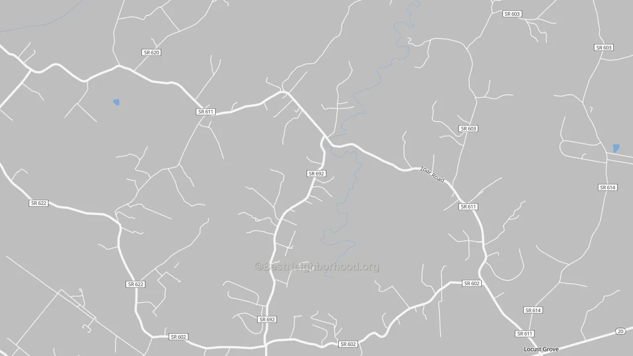 Transit Grade map of Burr Hill, VA