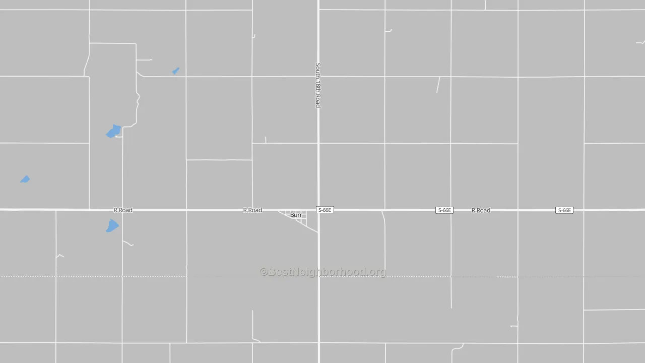 Transit Grade map of Burr, NE
